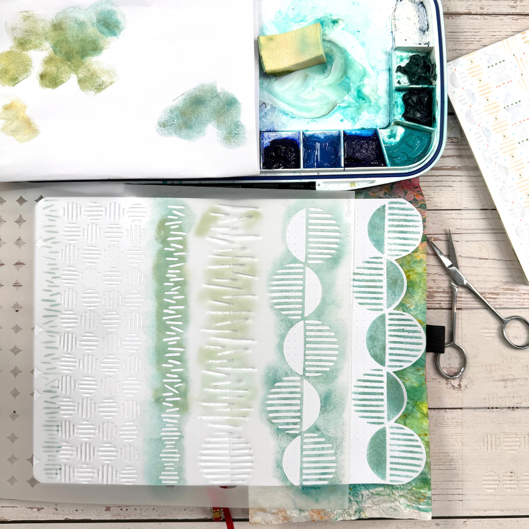 Using Stencils to add beauty to your dotted journals — Valerie Sjodin